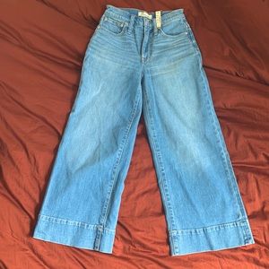 NWT Madewell Highwaist Wide-leg Crop Jeans Size 23